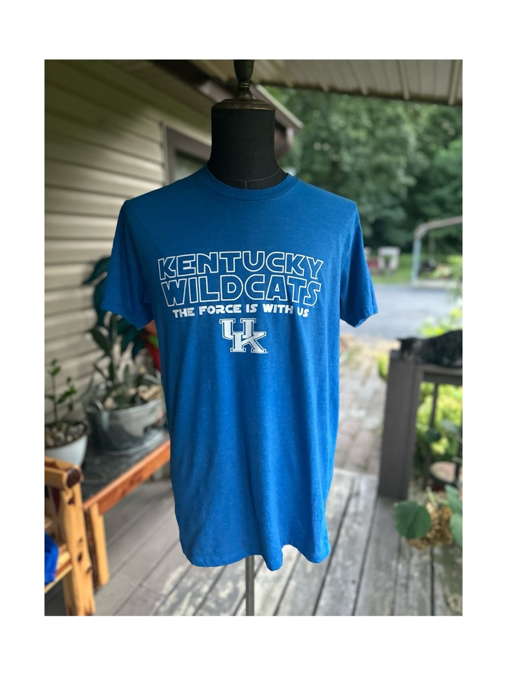 Star Wars Kentucky Wildcats The Force is with Us Graphic T-Shirt Size Large